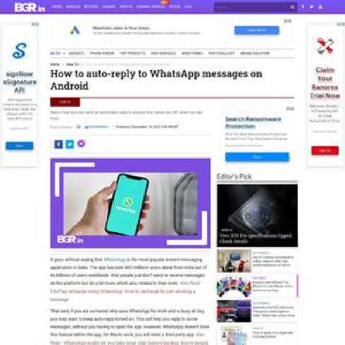 How to auto-reply to WhatsApp messages on Android