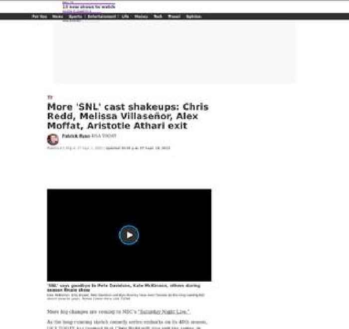 More 'SNL' cast shakeups: Chris Redd, Melissa Villaseñor, Alex Moffat, Aristotle Athari exit