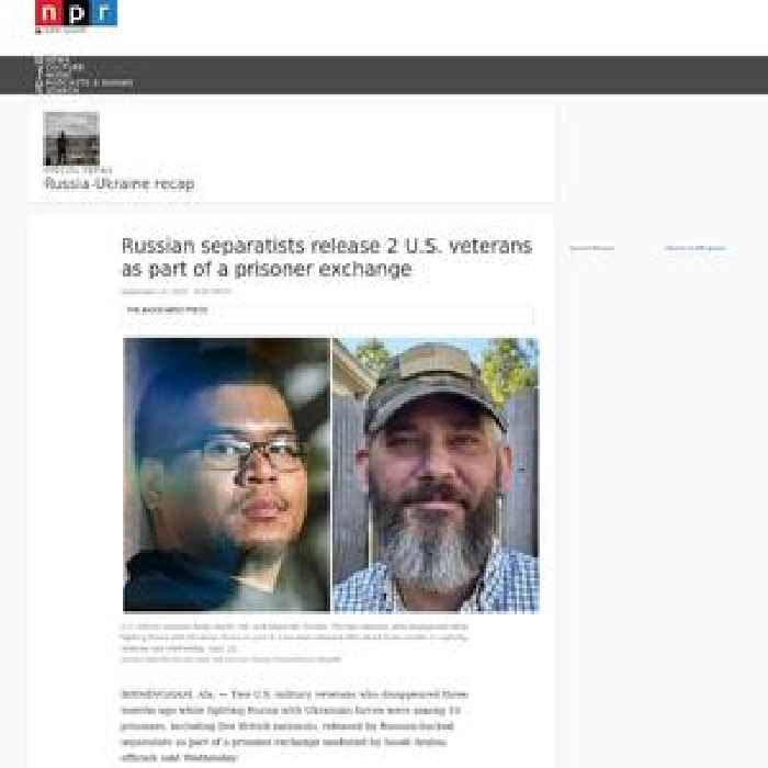 Russian separatists release 2 U.S. veterans as part of a prisoner exchange