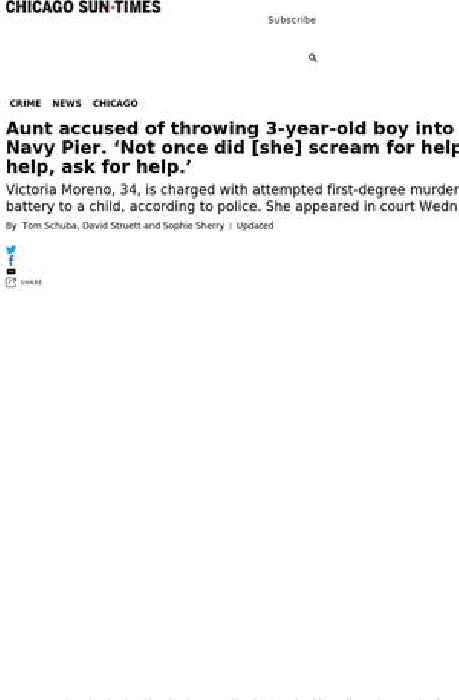 Woman charged with pushing 3-year-old nephew into Lake Michigan off Navy Pier