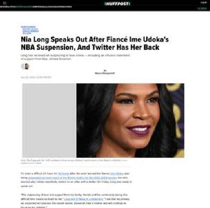 

    Nia Long Speaks Out After Fiancé Ime Udoka's NBA Suspension, And Twitter Has Her Back

