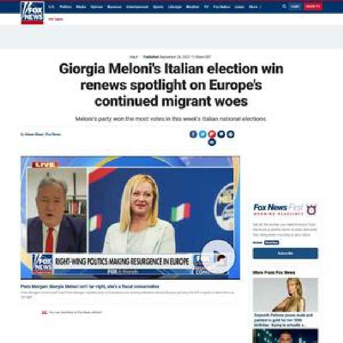 Giorgia Meloni's Italian election win renews spotlight on Europe's continued migrant woes