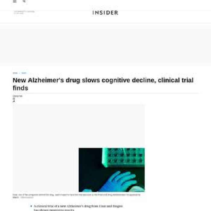 New Alzheimer's drug slows cognitive decline by 27%, clinical trial finds