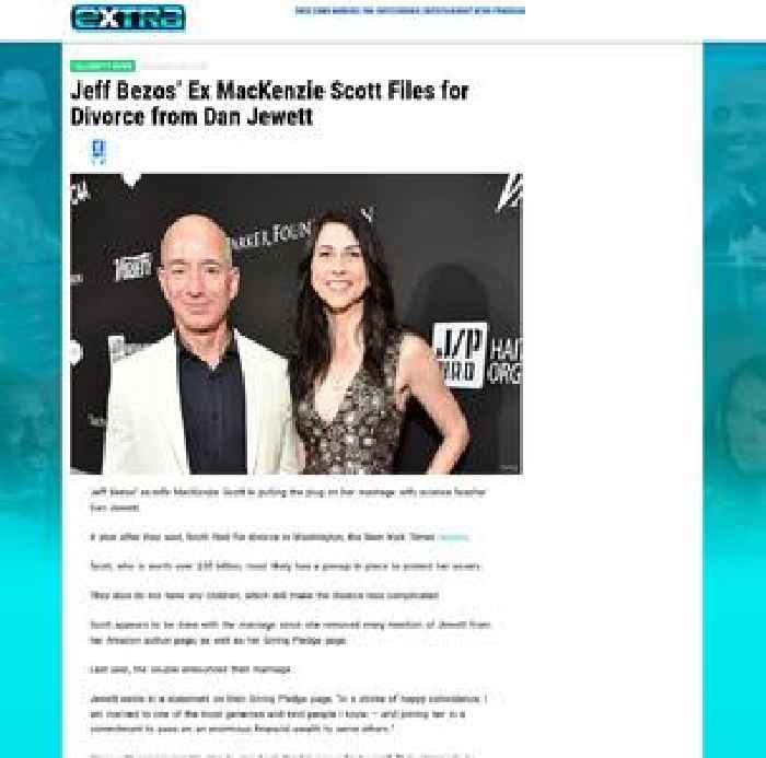 Jeff Bezos’ Ex MacKenzie Scott Files for Divorce from Dan Jewett