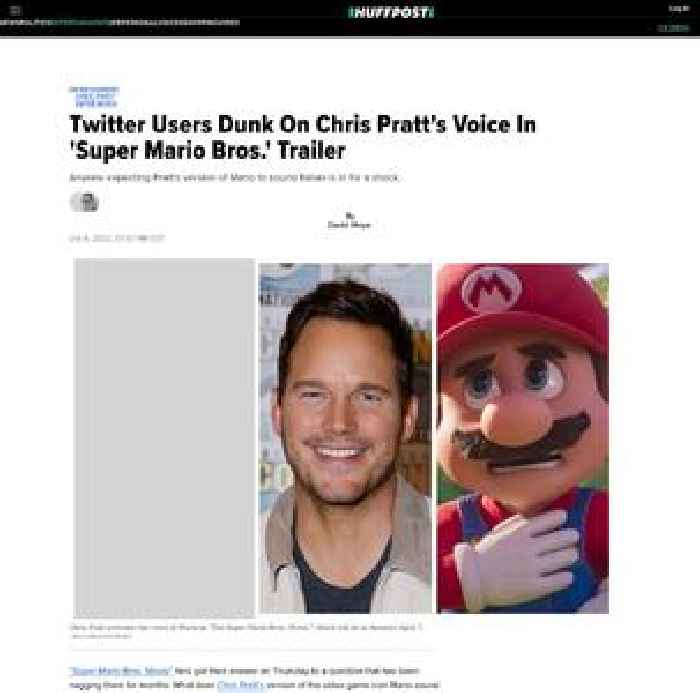 

    Twitter Users Dunk On Chris Pratt's Voice In 'Super Mario Bros.' Trailer

