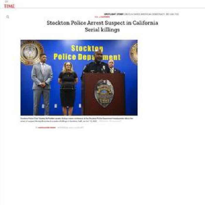 Stockton Police Arrest Suspect in California Serial killings