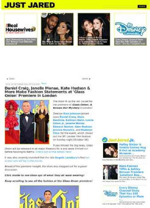 Daniel Craig, Janelle Monae, Kate Hudson & More Make Fashion Statements at 'Glass Onion' Premiere in London