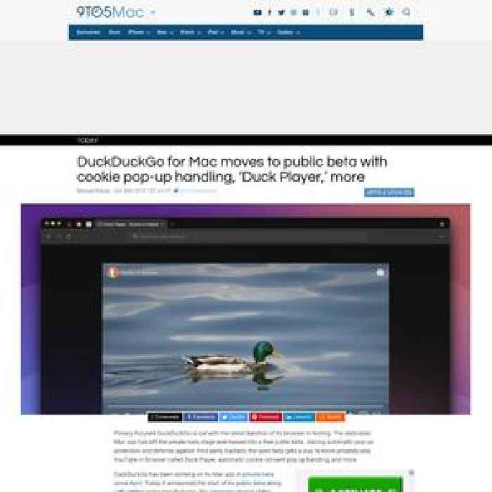DuckDuckGo for Mac moves to public beta with ‘Duck Player’ YouTube alternative and more