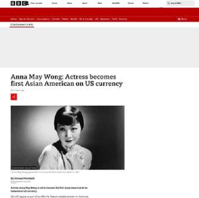 Anna May Wong: Actress becomes first Asian American on US currency