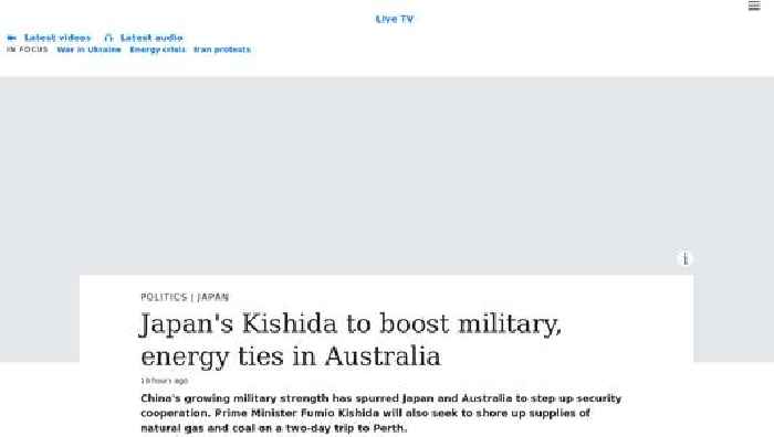 Japan's Kishida seeks to boost security, energy ties during Australia trip