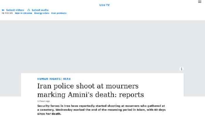 Iran security forces open fire on mourners marking 40 days since Amini’s death: reports
