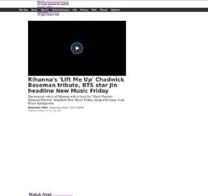 Rihanna's 'Lift Me Up' Chadwick Boseman tribute, BTS star Jin headline New Music Friday