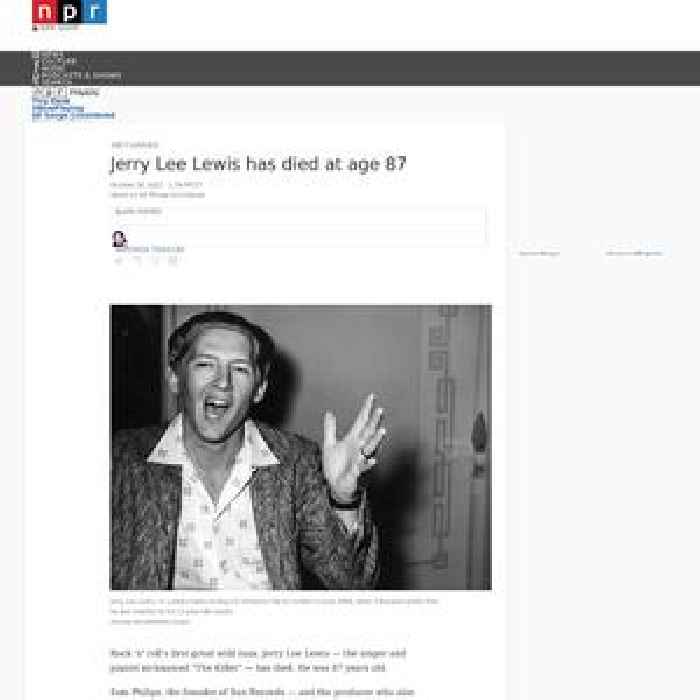 Jerry Lee Lewis has died at age 87