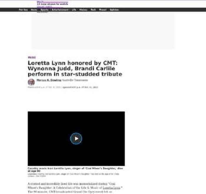 Loretta Lynn honored by CMT: Wynonna Judd, Brandi Carlile perform in star-studded tribute