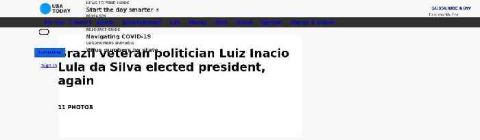 Brazil veteran politician Luiz Inacio Lula da Silva elected president, again