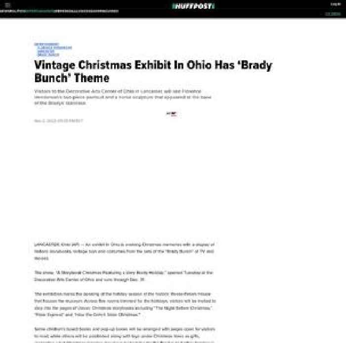 

    Vintage Christmas Exhibit In Ohio Has ‘Brady Bunch’ Theme

