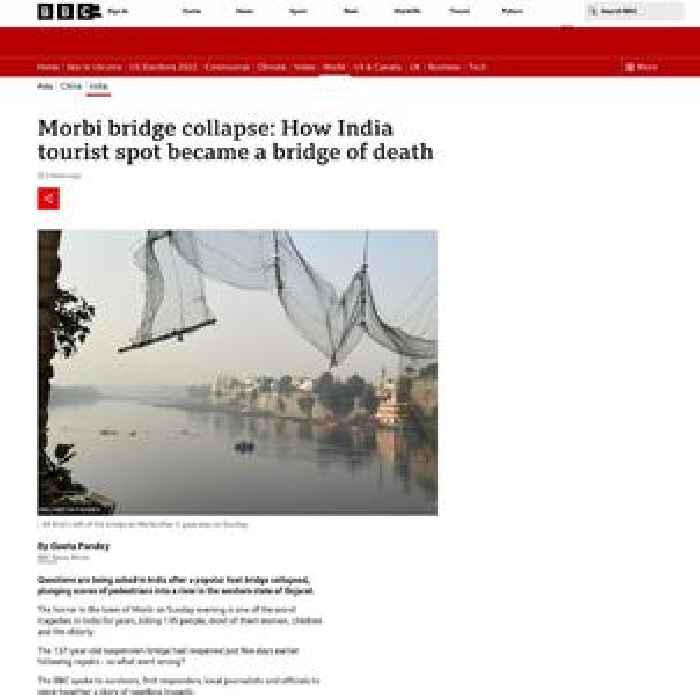 Morbi bridge collapse: How a tourist spot became a bridge of death