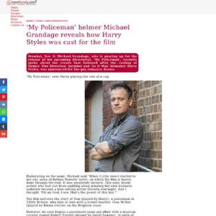 
'My Policeman' helmer Michael Grandage reveals how Harry Styles was cast for the film
