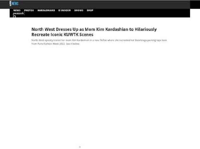 
                        North West Trolls Mom Kim Kardashian in Hilarious TikTok
