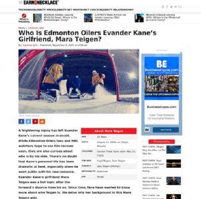 Who Is Evander Kane’s Girlfriend, Mara Teigen?