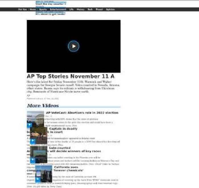 AP Top Stories November 11 A