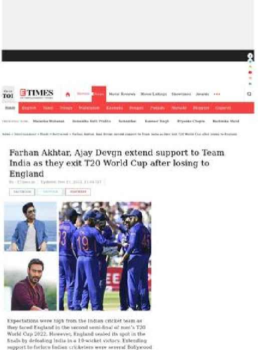Bollywood extends support to Team India