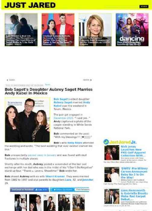 Bob Saget's Daughter Aubrey Saget Marries Andy Kabel in Mexico