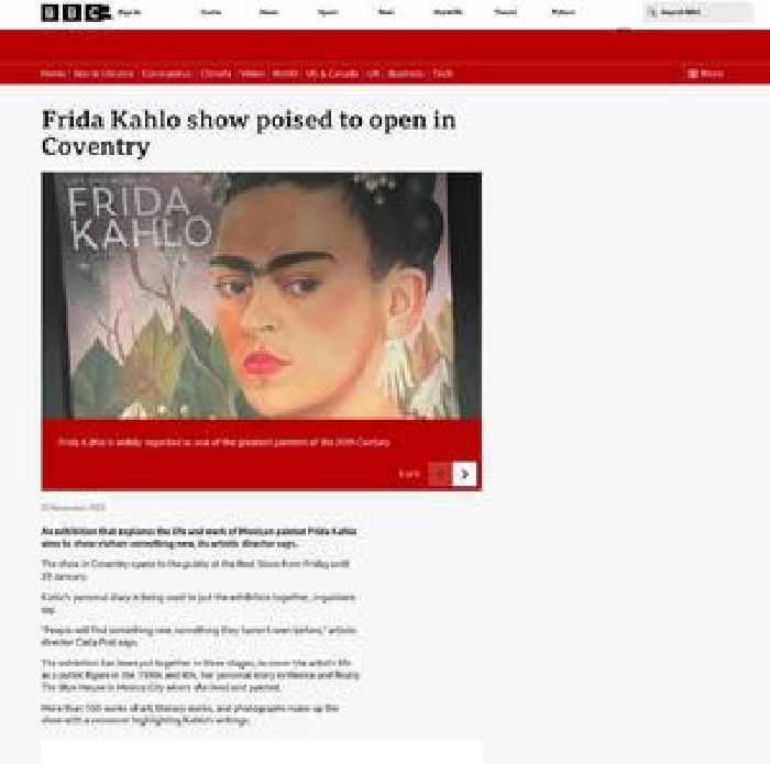 Frida Kahlo show poised to open in Coventry