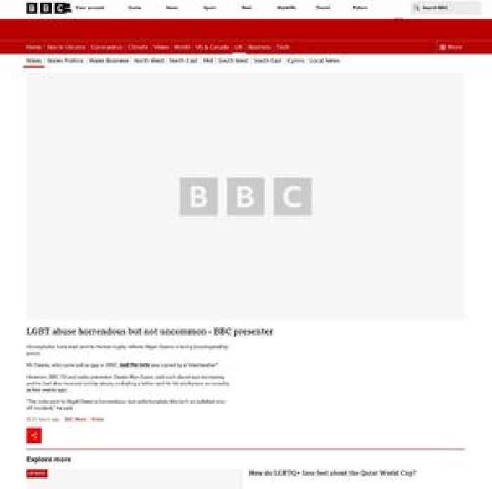 LGBT abuse horrendous but not uncommon - BBC presenter