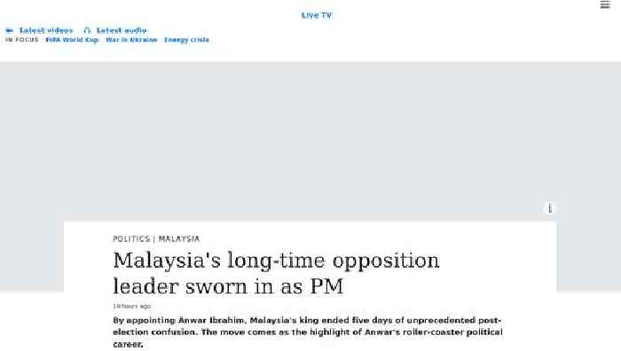 Malaysia: Opposition leader Anwar Ibrahim named PM