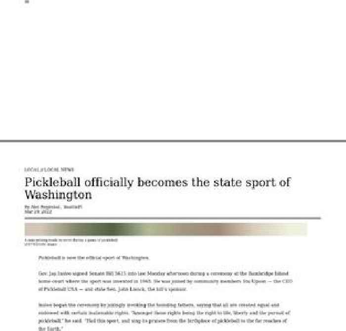 Pickleball officially becomes the state sport of Washington
