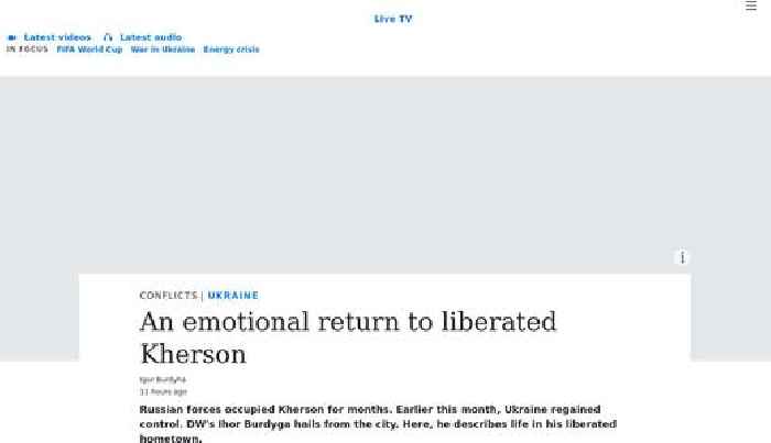 Returning to liberated Kherson