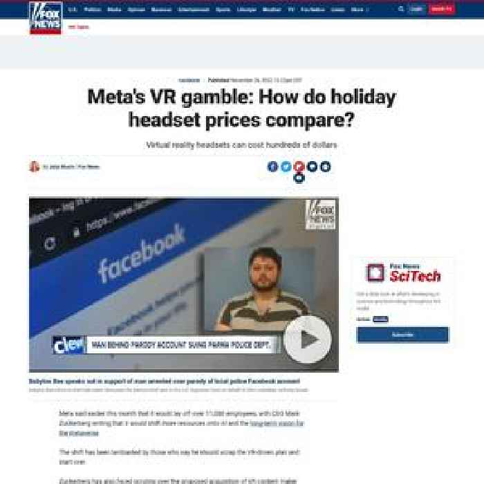 Meta's VR gamble: How do holiday headset prices compare?