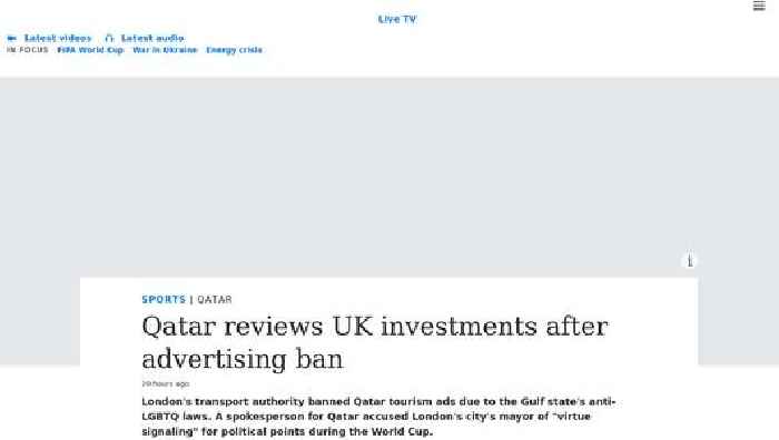 Qatar reviews UK investments after advertising ban
