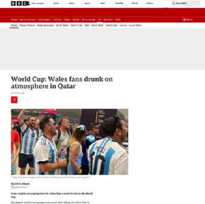 World Cup: Wales fans drunk on atmosphere in Qatar