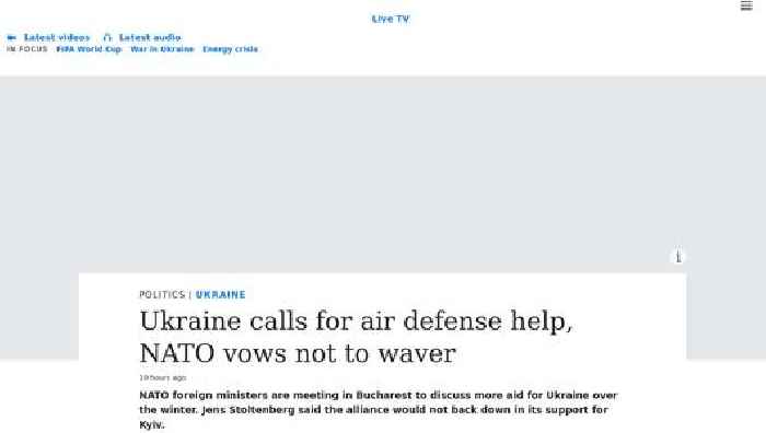 Ukraine calls for air defense help, NATO vows not to waiver