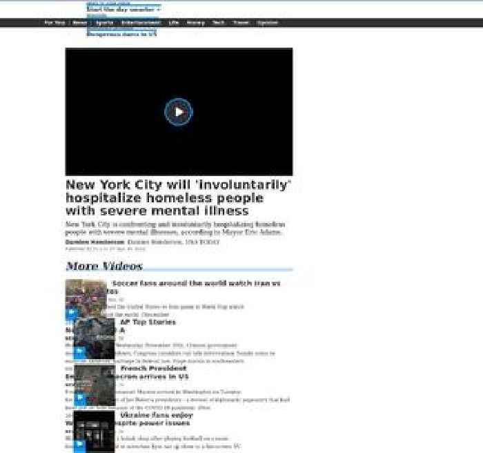 New York City will 'involuntarily' hospitalize homeless people with severe mental illness