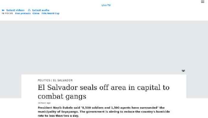 El Salvador seals off area in capital to combat gangs