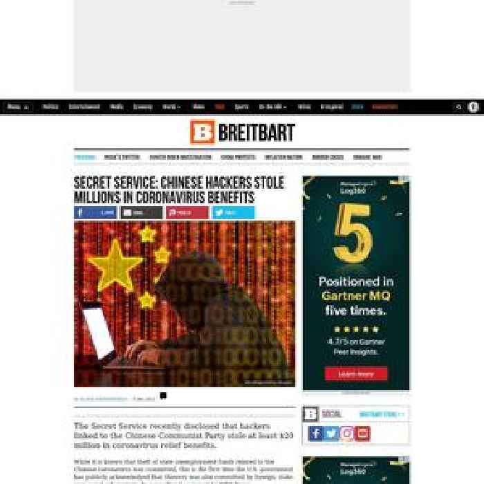 Secret Service: Chinese Hackers Stole Millions in Coronavirus Benefits