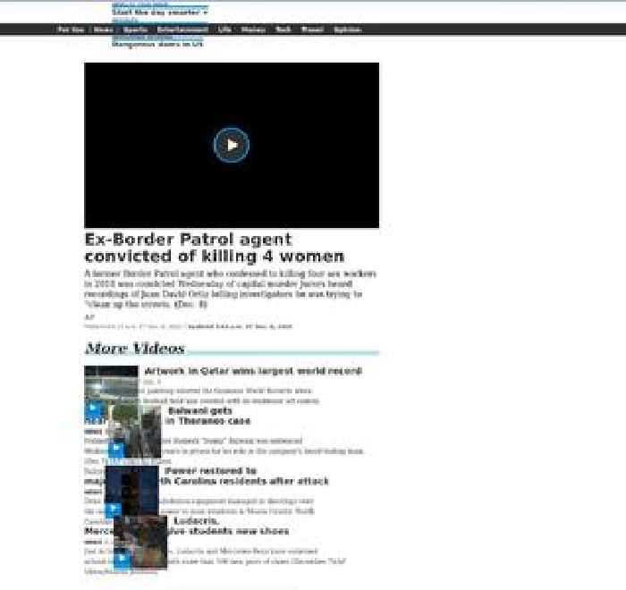 Ex-Border Patrol agent convicted of killing 4 women