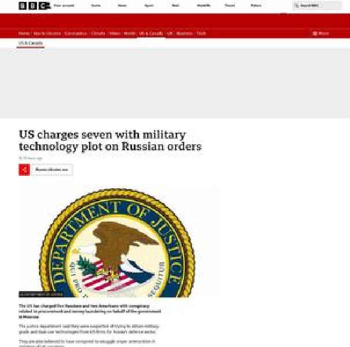 US charges seven with military technology plot on Russian orders