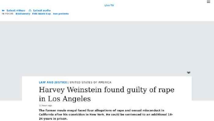 Harvey Weinstein found guilty of rape in Los Angeles