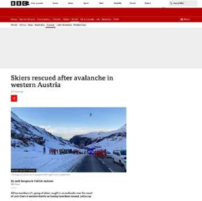 Austria avalanche buries at least 10 people at ski resort