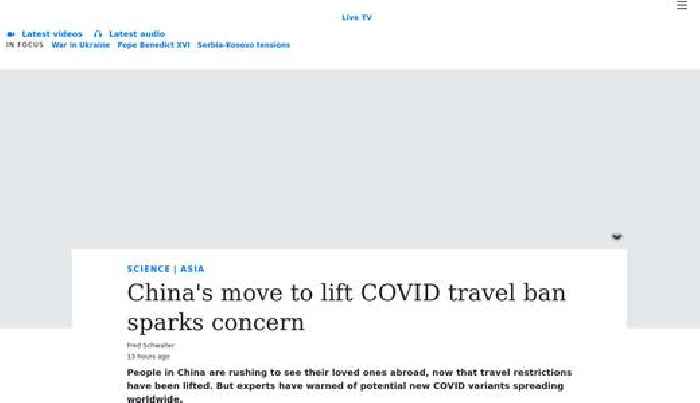 China's move to lift COVID travel ban sparks concern