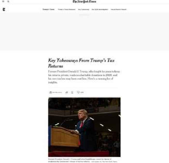 Key Takeaways From Trump’s Tax Returns