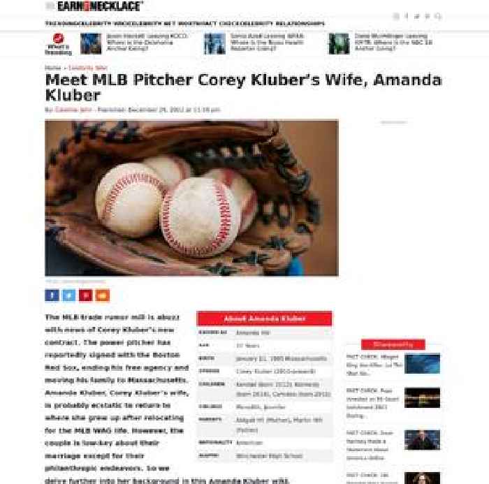 Meet Amanda Kluber, the Wife of MLB Pro Corey Kluber