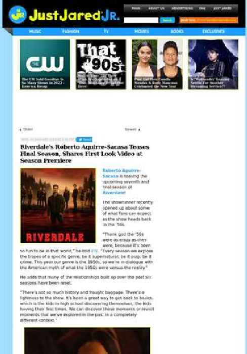 Riverdale's Roberto Aguirre-Sacasa Teases Final Season, Shares First Look Video at Season Premiere