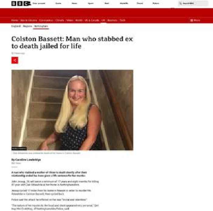 Colston Bassett: Man who stabbed ex to death jailed for life