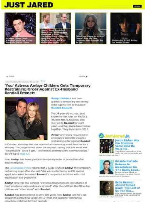 'You' Actress Ambyr Childers Gets Temporary Restraining Order Against Ex-Husband Randall Emmett