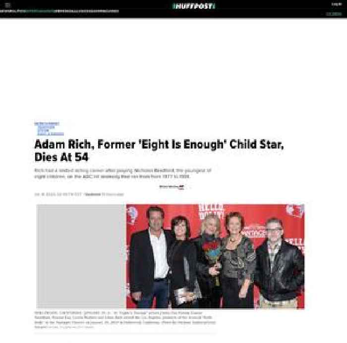 

    Adam Rich, Former 'Eight Is Enough' Child Star, Dies At 54

